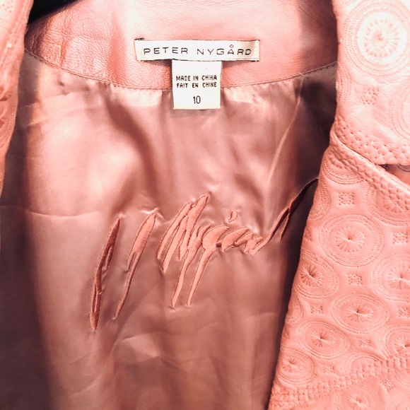 Leather Ice Pink/Rose Cropped Jacket - Picture 8 of 16